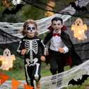 Halloween Decorations Outdoor Indoor Creepy Cloth 4 Pcs Black 2 Pcs White Spooky Scary Halloween Deco for Party, Garden, Yard, Home, Pathway, Door 6 Pcs 30x72 inch