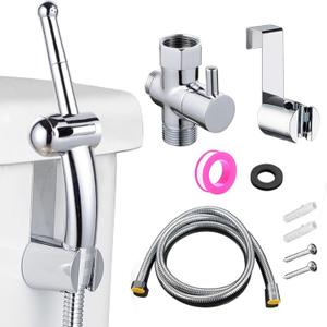 Enema Shower Bathroom Handheld 59 inches Shower Hose with Enema Showerhead Cleaning Kit Shower Douche Attachment For Men