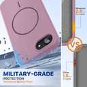 Miracase Magnetic for iPhone 17e Case & iPhone 16e Case, [Soft Anti-Scratch Microfiber Lining], Compatible with MagSafe, Silicone Shockproof Protection Phone Case for iPhone 17e/16e, Blackcurrant