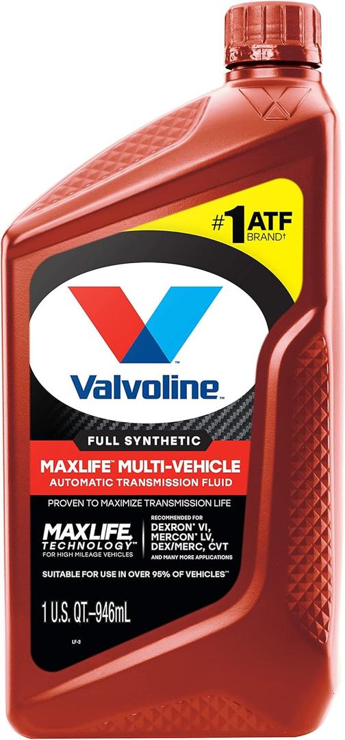 2 x Valvoline Multi-Vehicle ATF Full Synthetic Automatic Transmission Fluid 1 Quart