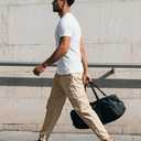 Men's Cargo Pants Casual Lightweight Elastic Waist Drawstring Pant with Pockets (XXL)