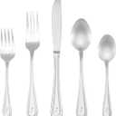 RiverRidge 46-Pc. Monogrammed Flatware, Service for 8, Marina Pattern - I