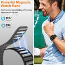 Tasikar Magnetic Bands Compatible with Apple Watch 49mm 46mm 45mm 44mm 42mm Soft Silicone Replacement Loop Wristband for iWatch Ultra 3 2 1 SE Series 11 10 9 8 7 6 5 4 3, Black-Grey