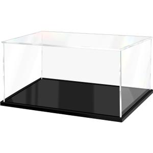 Acrylic Display Case for Collectibles Assemble Clear Display Case for Figures Alternative Glass Boxes for Lego Doll Toys Home Storage(18x8x8 inch; 45x20x20 cm)