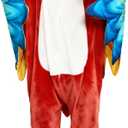 ABPTBAZ Adult Costume Onesie Pajamas Funny Cosplay Halloween Christmas Women men (Red, L)