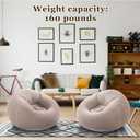 Realspring Inflatable Bean Bag Chairs Outdoor Blow up Camping Chairs Inflatable Lazy Sofa Folding Portable Bean Bag Loungers Couch for Movie Night(Coffee,2 Pcs)