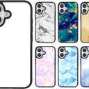 Weewooday 6 Pieces Sublimation Phone Case Blank Covers Compatible with iPhone 17 Customize Custom DIY Printable Picture Anti-Slip Shockproof Heat Press Rubber Protective DIY Phone Covers