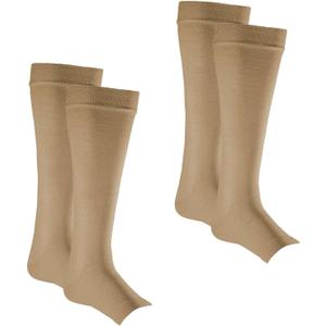 Leg Protector Sleeves for Elderly Thin Skin, Sun Protection, Men and Women, Toeless Socks Small/Medium (1 Pair)