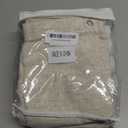 Linen Shower Curtain Beige, Fabric Boho Farmhouse Shower Curtains for Bathroom Cream Cotton Natural Cloth Liner Set 72" W x 75" L