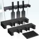 2 Pack Gun Rack for Gun Storage, Gun Safe Accessory for Rifles and Shotguns, Gun Holder in Gun Cabinet, Shotgun Rifle Rest, Foam Material with Magnetic Strip, Gifts for Hunters