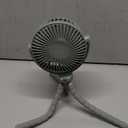 Momcozy 8000mAh Portable Stroller Fan, 27H Ultra-long Battery Life Detachable 4 Speed 360Rotate LED Night Light with 2 Modes, USB Rechargeable Handheld Cooling Fan for Travel/Car Seat/Bedroom