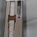 V.R.HOPE Apple Watch Band for Women 38mm 40mm 41mm 42mm Fashion Rose Gold Stainless Steel Metal Strap with Resin Inlay, Fashion Bracelet Compatible with iWatch Series 11/10/9/8/7/6/5/4/3/2/1/SE (Fluorescent White+Rose Gold)