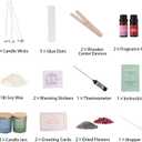 DARJEN Candle Making Kit for Beginners, 2 Jars, Soy Wax, DIY Set, 1LB