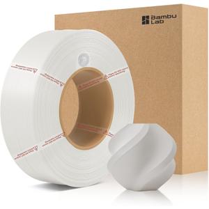 Bamboo1.75MM PLA Matte Refill Filament High Toughness High Speed &Easy Printing Eco Friendly with RFID for Bambu Lab A1,X1,P1 AMS 1KG +/- 0.03mm (Without Spool) (Ivory White 11100)
