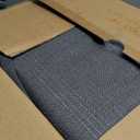 Outdoor Chair Cushions 19 x 19 x 2.5 Inch Set of 2, Water-Resistant & Fadeness Durable Patio Furniture Cushion for Garden Sofa Couch Chairs, Portable Comfort with Attach Ties, Dark Grey