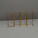 Plate Holder Easel Display Stand - 8 inch Metal Plate Stands for Display - Tabletop Picture Stand - Gold Iron Easels for Display Pictures | Photo Frames | Book | Decorative Plates | Plaque -2 Pack