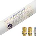 HYDRO MASTER IN-LINE POST CARBON FILTER With 1/4-Inch NPT Connection, 10 Inch x 2 Inch. (5 Piece Set)