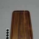 Small Wooden Platters Rectangle Mini Charcuterie Boards Acacia Wood Serving Trays Home Decor Cheese Board Cake Appetizer Plates Kitchen Charcuterie Platter for Food Dish Dessert Snack Tray (10" x 5.5" x 0.6")