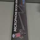 M05 Boom Arm, 360 Rotatable Microphone Stand with Desk Mount, Foldable Desk Mic Arm with 3/8'' to 5/8'' Screw Adapter, Microphone Arm for Live Streaming, Gaming, Podcasting, Radio