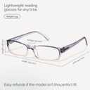 Gaoye Reading Glasses for Women, 6 pack Fashion Readers for Women Men Spring Hinge Eye Glasses, Blue Light Reading Glasses