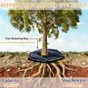 Tree Watering Bag/Ring Slow Release 19 Gallon, Tree Bags for Watering Equipped with Two Low Filling Pipes Deep Root Drip Irrigation Watering for Trees, Plants, and Gardens of All Sizes (1, Black)