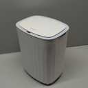 ELPHECO 3.5 Gallon Waterproof Motion Sensor Bedroom Trash Can with Lid Bathroom Decor, Automatic Garbage Bin Bathroom Accessories for Bathroom Living Room Office, Grey