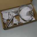 Brushed Nickel Bathroom Accessories Set, KLJKPA 4 Pieces Bathroom Hardware Set, 24 inch Towel Bar, Towel Racks for Bathroom, Robe Towel Hooks, Toilet Paper Holder Wall Mounted