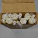 12 Pack Ivory Taper Candles 10 inch - Taper Candles Dripless, Smokeless, Unscented - 8 Hours Long Burning - Hand Poured Tall Candlesticks - Perfect for Home Decor, Weddings, and Special Occasions