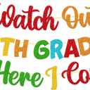 Watch out 5th Grade Here I Come Banner Hello 5th Grade Decoration First Day of 5th Grade Decor Welcome to 5th Grade Backdrop Back to School Bulletin Board Decor