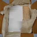 AuldHome Design Rectangular Tissue Box Cover (Enamel/Mango Wood); Minimalist Scandinavian Decor White Oblong Tissue Holder