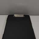 Rimilak Plastic Clipboard with Storage, 8.5 x 11 High Capacity Folio Nursing Case with Pen Holder, Size 14.2 x 9.6 x 1.2 Folder Side-Opening for Classroom, Teacher, Student, Smooth Writing, Black