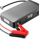 HALO Bolt Air 58830 Portable Car Battery Jump Starter | 100 PSI Air Compressor, 58.8Wh USB Power Bank, Emergency Floodlight & Charger, Jumps Cars SUVs & Trucks, Inflates Tires, TSA Approved  Gray (Grey)