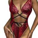 Womens Rave Wear One Piece Bodysuit Snakeskin Print Sexy Leg Rings Swimsuit for Festival Dance Rave Clothing Large