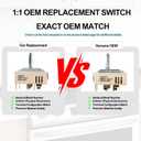 EBF62174907 Infinite Control Switch Replacement for LG Range Surface Element Replaces EBF62174902, EBF62174904 PER001-12LG D PER001-12S D