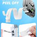 Replacement for Brother TZe-241 TZe241 P Touch Label Maker Tape 18mm TZe TZ Tape 18mm 0.7 Inch Laminated White, Compatible with PT-D410 PT-D400 PT-D460BT PT-D600 PT-D610BT PT-P700, 3/4 Inch, 5-Pack