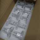 NUPTIO Glass Candle Stick Holder: Set of 10 Clear Small Taper Candlestick Holders for Tapered Candles Bulk Crystal Short Tapers Candlesticks Candleholder for Dining Table Fireplace Mantle Decor