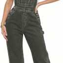 Hybrid & Company Womens Super Comfy Stretch Denim jumpsuit Pants Overalls (Medium, Armygreen)