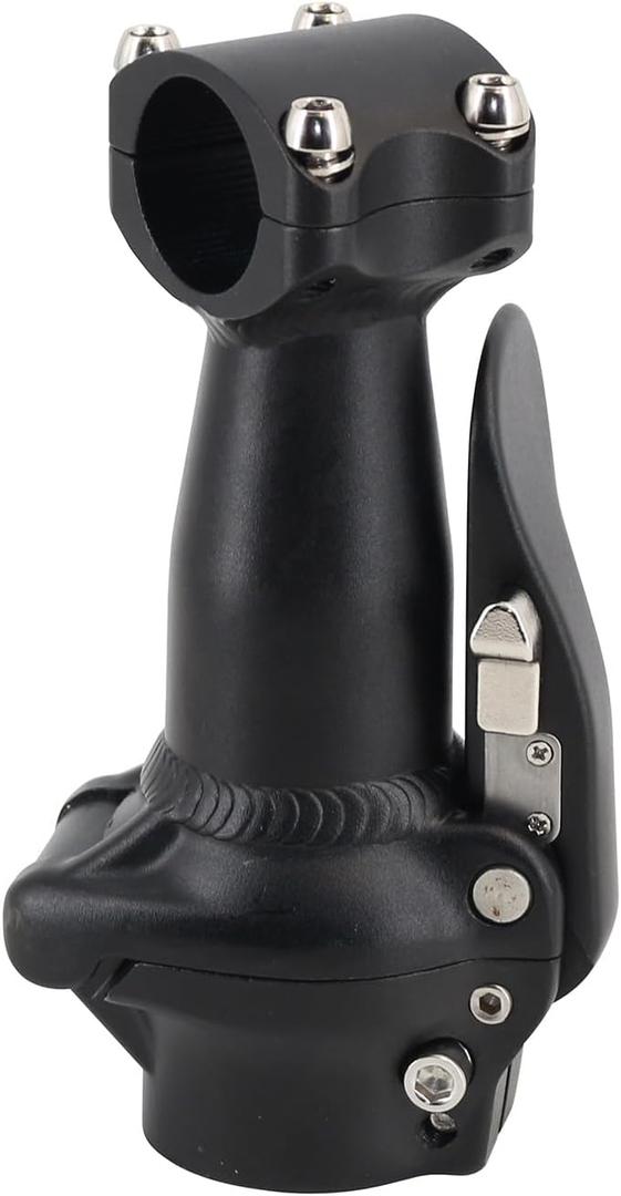 Folding Bicycle Stem Aluminum Alloy Folding Handlebar for Folding Bike, Folding Electric Bicycle, 28.6mm, Black