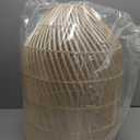 Arturesthome 1 Light Wicker Bell Pendant Lamp, Design Basket Rattan Woven Pendant Light Shades, Handmade Hanging Ceiling Lights Crafts Lampshade 16.5"*20.8"