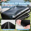 15 x 30 FT Pond Liner, 18 Mil Pond Liners for Outdoor Ponds, HDPE Pond Liner Leakproof Ecofriendly Easy Cut, Fish Pond Liner for Garden Ponds, Fish Ponds, Water Features