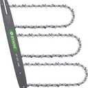 20 Inch Chainsaw Bar and Chain Combo for Husqvarna, 3/8" Pitch, 050" Gauge, 72 Drive Links Fits Husqvarna 455, 455 Rancher 460 Rancher 570, Poulan PP5020AV PR5020 and More(3 chains + 1 bar)