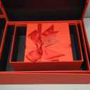 4Pcs Gift Packing Box with Smooth Edges for Storage Red Paper Boxes 11x3.5x8inch , 9.5x3 x6.5 inch, 6x 3x6 inch, 5.5x3x4