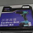 COMOWARE 20V Cordless Drill, Electric Power Drill Set with 1 Battery & Charger, 3/8 Keyless Chuck, 2 Variable Speed, 266 In-lb Torque, 25+1 Position and 34pcs Drill/Driver Bits (Green)