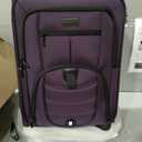 LOVEVOOK Carry On Luggage Airline Approved, Suitcases with Spinner Wheels, Softside Carry-on Luggage with TSA Lock for Men Women Business Trip, Lightweight Large Capacity Luggage for Travel, Purple, 22 Inch - Carry-On