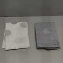4moms Breeze Playard Sheets, for Baby Bassinets and Furniture, Machine Washable and 100% Cotton, White & Grey, 2 Pack