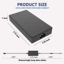 120W Power Adapter for HP Laptop Charger Replacement 7.4 * 5.0MM Connector, Compatible with HP Thunderbolt Dock G4 G2 Elite Mini 600 800 G9 EliteBook 8560w 8730w, Envy/Pavilion DV8 DV7 DV6