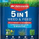 BioAdvanced 5-in-1 Weed and Feed Granules - Kills Lawn Weeds & Crabgrass - Feeds, Greens & Strengthens Lawn - Treats Up to 4,000 Square Feet - 9.6 lb Bag 