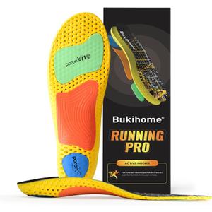 Running Insoles Inserts for Men & Women with Arch Support-S | Breathable Insoles for running shoes, Lightweight, Reduce Fatigue, Boost Performance, Size S-Men 7-7.5|Women 8-9