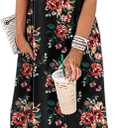 ANRABESS Women Summer Maxi Dress Beach Vacation Sundress Sleeveless Casual Loose Shirt Dresses 2026 Travel Outfits (Black, M)