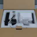 keyless Entry Door Lock deadbolt with Handle Set- Front Door Fingerprint Smart Locks with 2 Lever Handles-Keypad Code Deadbolt -App Control,Auto Lock,Easy to Install (K10 black)